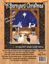 A Barnyard Christmas Nativity Animal Quilt KIT