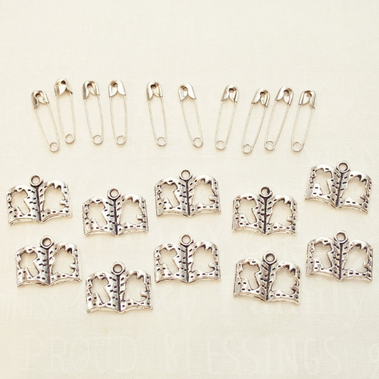 Pocket Prayer Silver Cross Charms Set 10 ct – Heavenly Fabric Shop