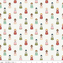 Christmas Village Angels Off White Cotton Fabric