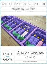 Advent Wreath Quilt & Table Runner Pattern