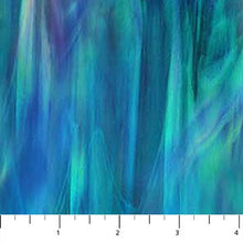 Spirit of Love Stained Glass Dark Teal Cotton Fabric