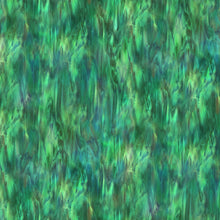 Spirit of Love Stained Glass Dark Green Cotton Fabric