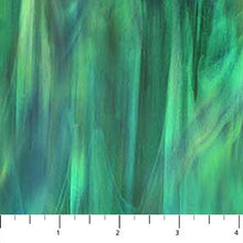 Spirit of Love Stained Glass Dark Green Cotton Fabric