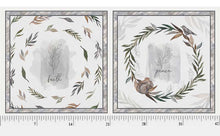 Ethereal Forest Faith Peace Pillow Block Cotton Fabric Panel