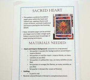 Sacred Heart Quilt Pattern