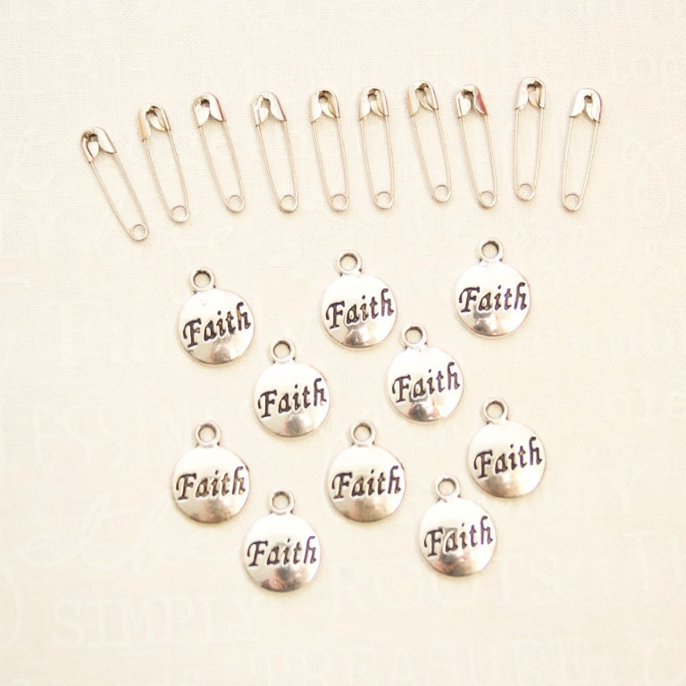 Pocket Prayer Silver Cross Charms Set 10 ct – Heavenly Fabric Shop
