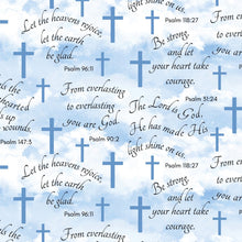 Faithful Psalms Clouds Cotton Fabric