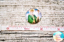 Saint Patrick Glass Dome Cabochons 6ct