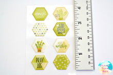 Olive You Pray Big God Loves Me Dimensional Epoxy Stickers