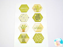 Olive You Pray Big God Loves Me Dimensional Epoxy Stickers