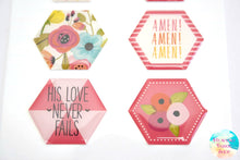 One In A Melon Love Never Fails Dimensional Epoxy Stickers