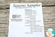 Seasons Sampler Quilt Pattern & Fabric Panel Kit