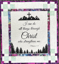 I Can Do All Things Through Christ Quilt Pattern & Fabric Panel Kit