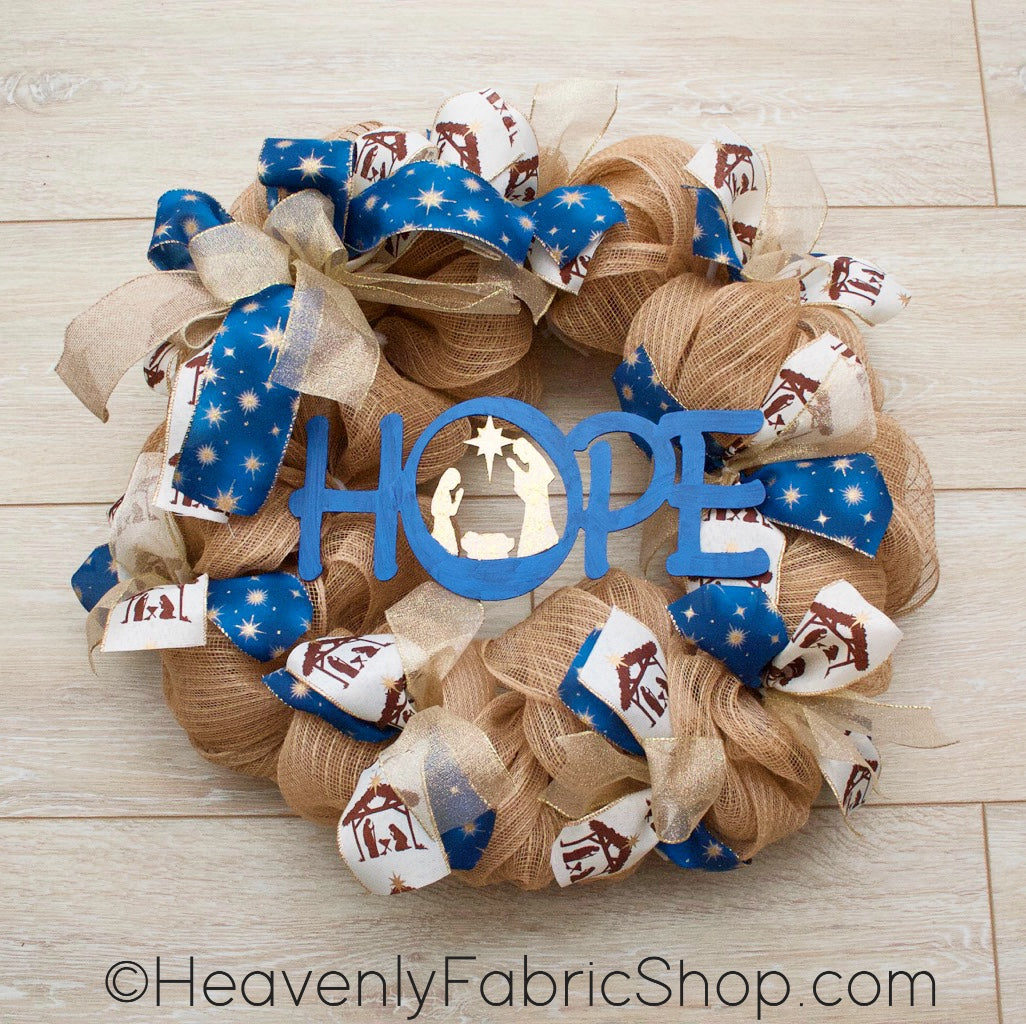 2.5 Navy Blue Satin Christmas Ribbon with Gold Florentine Swirl - 5 Y –  Perpetual Ribbons