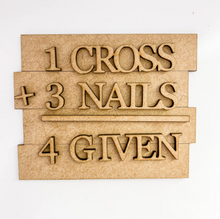 Religious Easter MDF Wood Cut Shapes Set