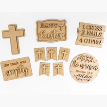 Religious Easter MDF Wood Cut Shapes Set