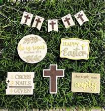 Religious Easter MDF Wood Cut Shapes Set