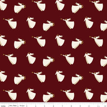 Oh Holy Night Angels Mulberry Gold Metallic Cotton Fabric