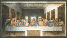 Antique The Last Supper Cotton Fabric Panel