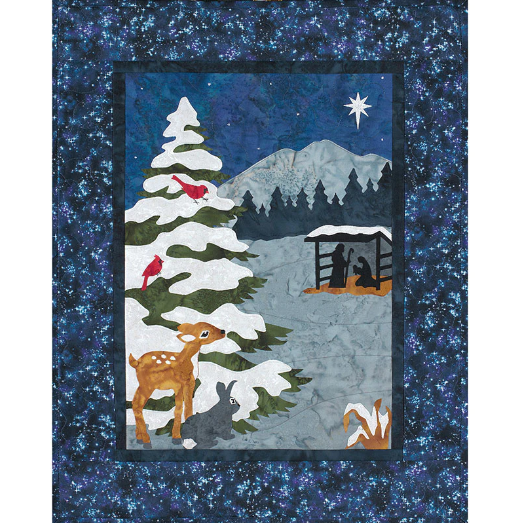 A Midnight Clear Christmas Quilt KIT Heavenly Fabric Shop