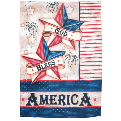 God Bless America Stars & Stripes 13x18 Garden Flag