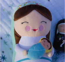 Shining Light Mother Mary & Baby Jesus Plush Doll