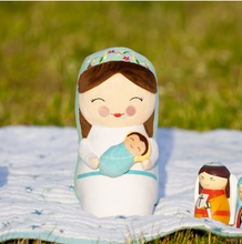 Shining Light Mother Mary & Baby Jesus Plush Doll