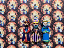 Three Wise Men Nativity Faux Leather Printed Vinyl Sheet