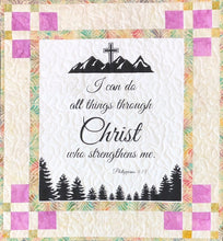 I Can Do All Things Through Christ Quilt Pattern & Fabric Panel Kit