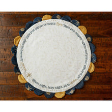 Silent Night Scalloped Table Topper Pattern & Iron On Transfer
