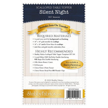 Silent Night Scalloped Table Topper Pattern & Iron On Transfer