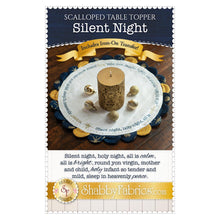 Silent Night Scalloped Table Topper Pattern & Iron On Transfer