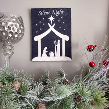 Silent Night Wool Felt Wall Hanging & Ornament KIT