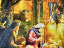 Christmas Joy Nativity Digitally Printed Large Cotton Fabric Panel