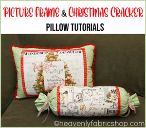 Picture Frame & Christmas Cracker Pillow Tutorials