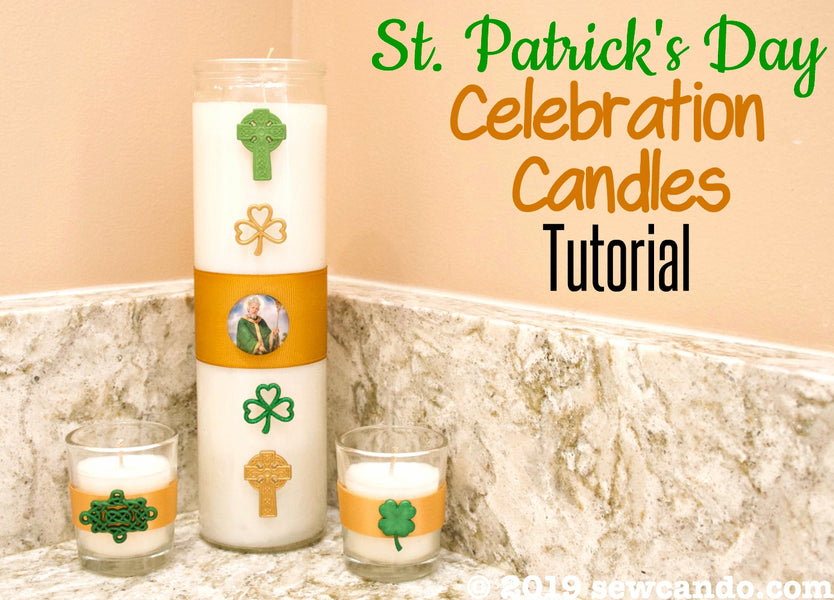 St. Patrick's Day Celebration Candles Tutorial