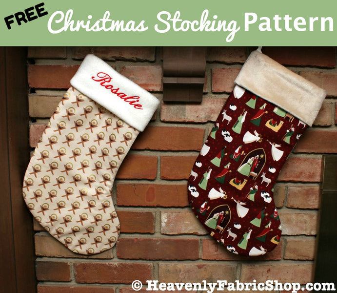 FREE Christmas Stocking Pattern & Tutorial