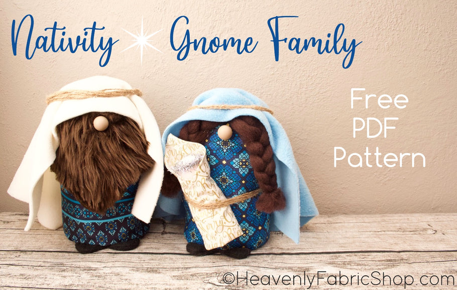 Nativity Gnome Family FREE PDF Pattern