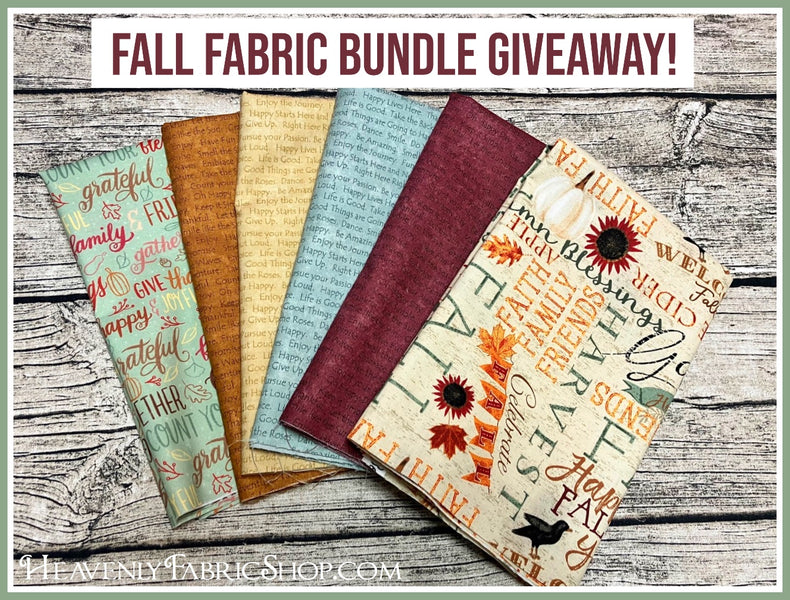 Fabulous Fall Fabric Bundle Giveaway!