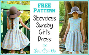 FREE Pattern: Sleeveless Sunday Girl's Dress