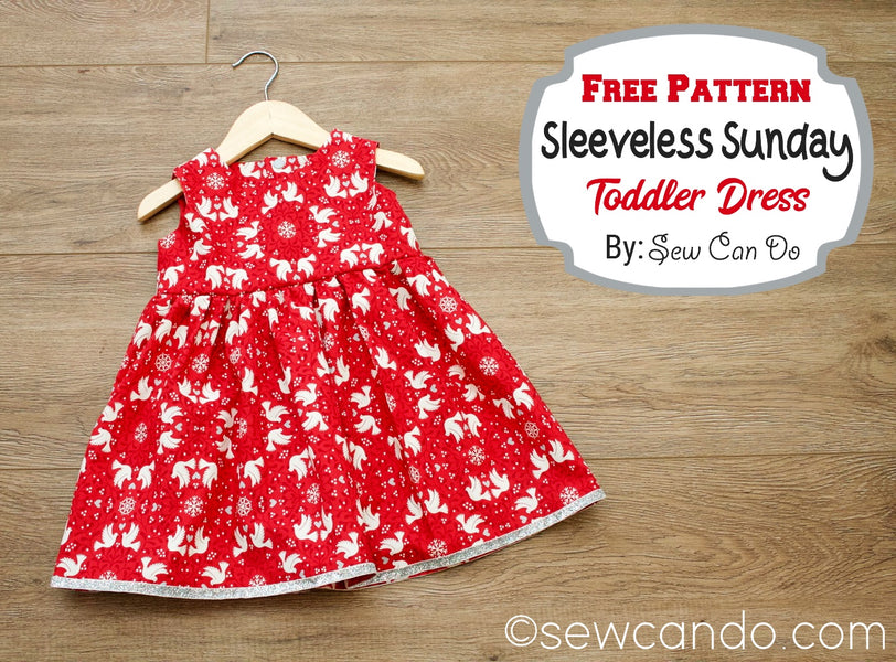 FREE Pattern: Sleeveless Sunday Toddler Dress