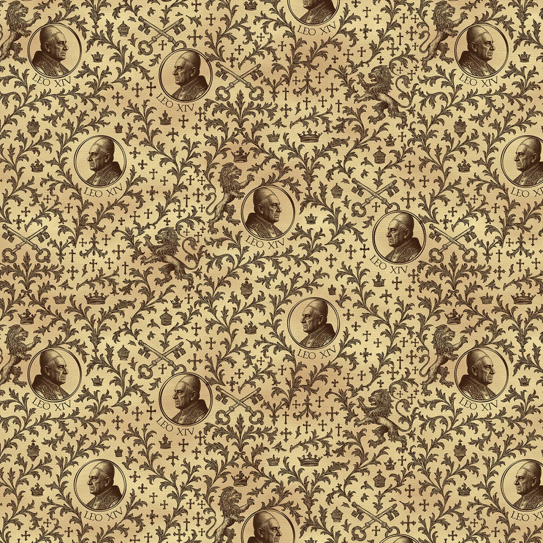 Leo XIV Pope Leo XIV Cotton Fabric