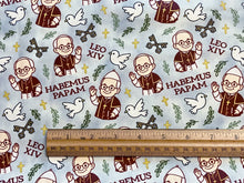Leo XIV Holy Wave Blue Cotton Fabric