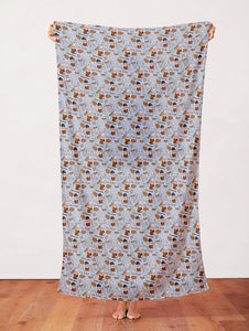 Leo XIV Da Pope Blue Cotton Fabric