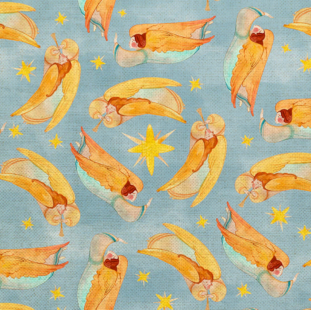 Lamb of God Angel Toss Cotton Fabric – Heavenly Fabric Shop