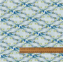 Lamb of God Floral Stripe Cotton Fabric