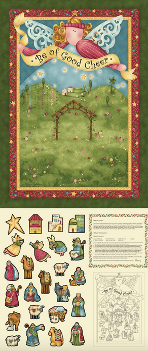 Star of Wonder Be of Good Cheer Cotton Fabric Panel