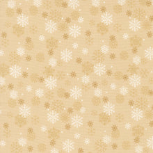 Holiday Cheer Natural Snowflakes Cotton Fabric