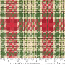 Holiday Cheer Natural Christmas Plaid Cotton Fabric