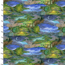 Love Is All Around Multi Picturesque Scenery Blender Cotton Fabric